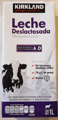Leche Deslactosada Kirkland 1L