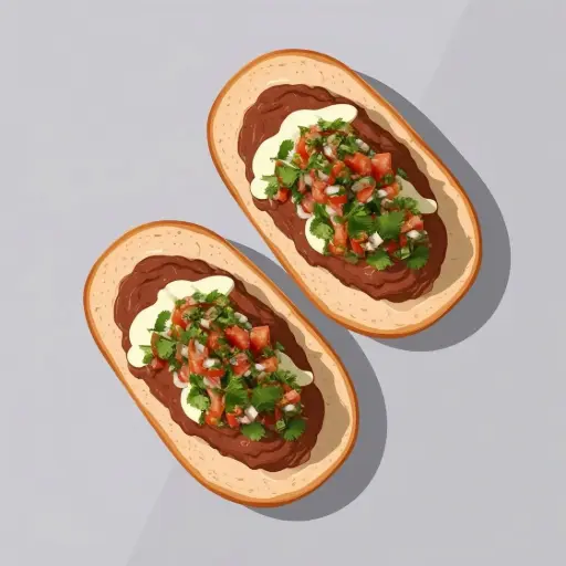 [SAZONMENU04] Molletes de Frijol